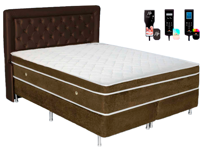 [id: 08] Queen Suede Marrom