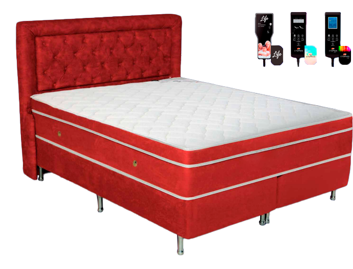 [id: 10] Queen Suede Vermelho