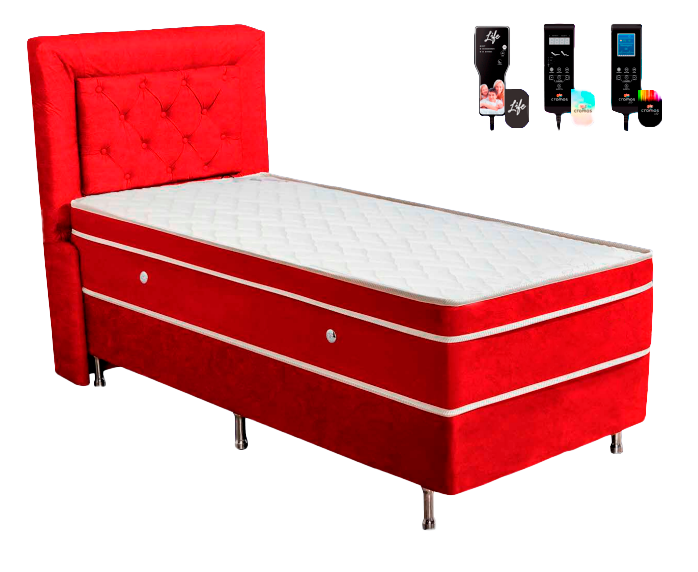 [id: 10] Solteiro  SUEDE VERMELHO
